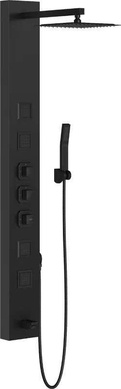 Mexen Orco панел за душ, черен - 7607-03-70