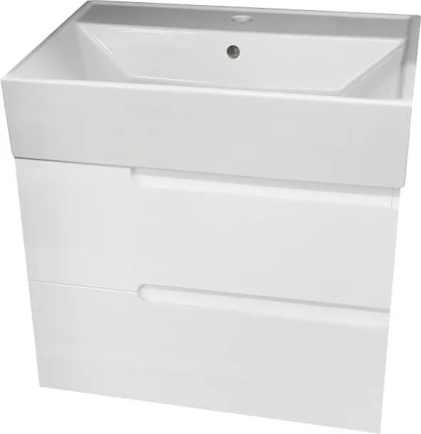 Долен шкаф с мивка "Виола" 60 cm бял