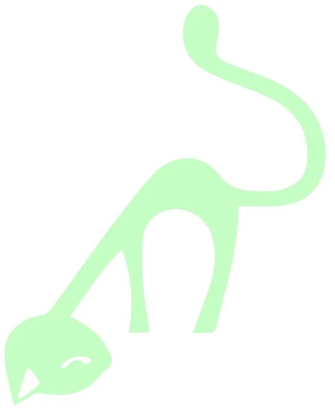 Светещ стикер Сладка котка - Ambiance