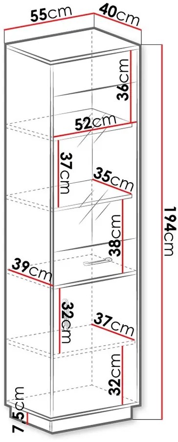 Витрина Santiago SN2-Leuko