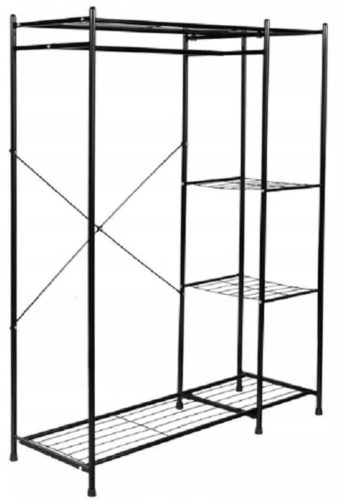 Модерен стелаж, закачалка за дрехи с рафтове