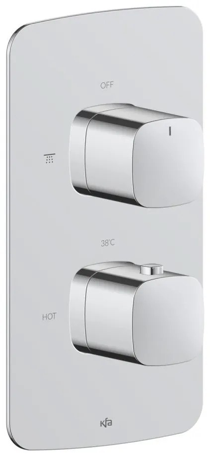 KFA Armatura 5759-001-00 - Термостатичен душ смесител за вграден монтаж MALAGA l. хром