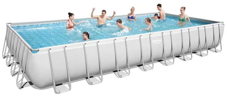 Bestway - Басейн с тръбна конструкция правоъгълен 956 х 458 х 132см