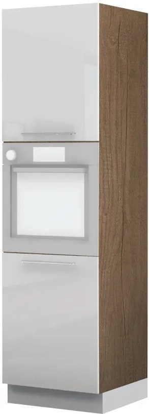 Висок подов шкаф за фурна Raval K21-60-2KR-White glossy
