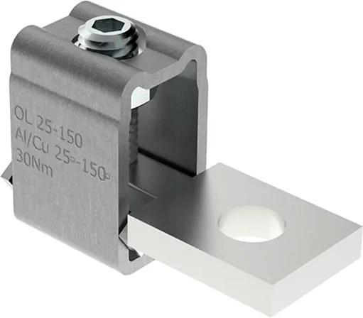 MOREK Неизолиран конектор към устройство OL150 Al/Cu 1x25-150mm² h38mm 285A 690V  - MAJ1150E10