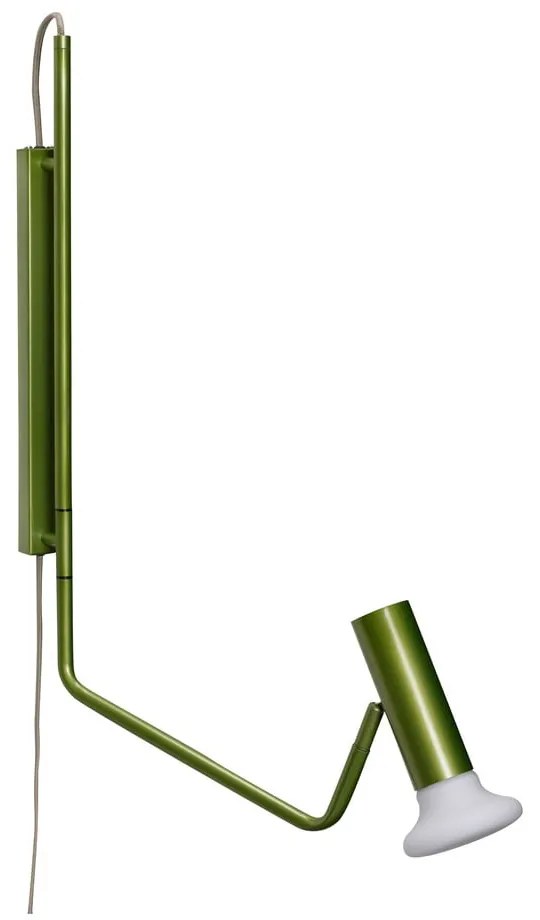 Зелена стенна лампа Wally – Hübsch