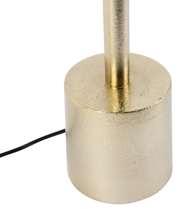 Арт Деко настолна лампа златиста без абажур - Diverso