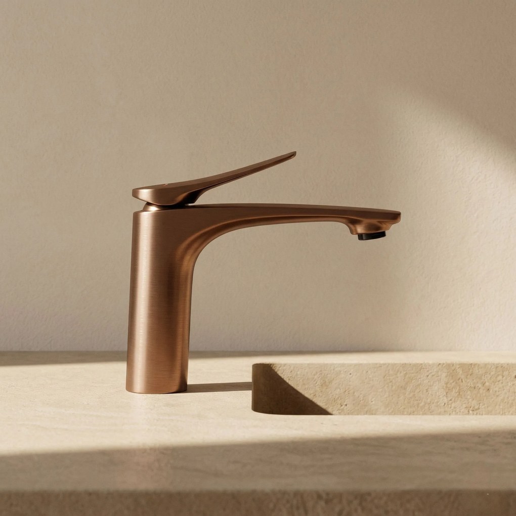 Смесител за мивка PREMIUM REA Vision Copper Brush Low
