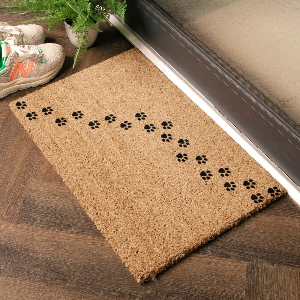 Изтривалка от кокосови влакна 40x60 cm Paw Prints – Artsy Doormats