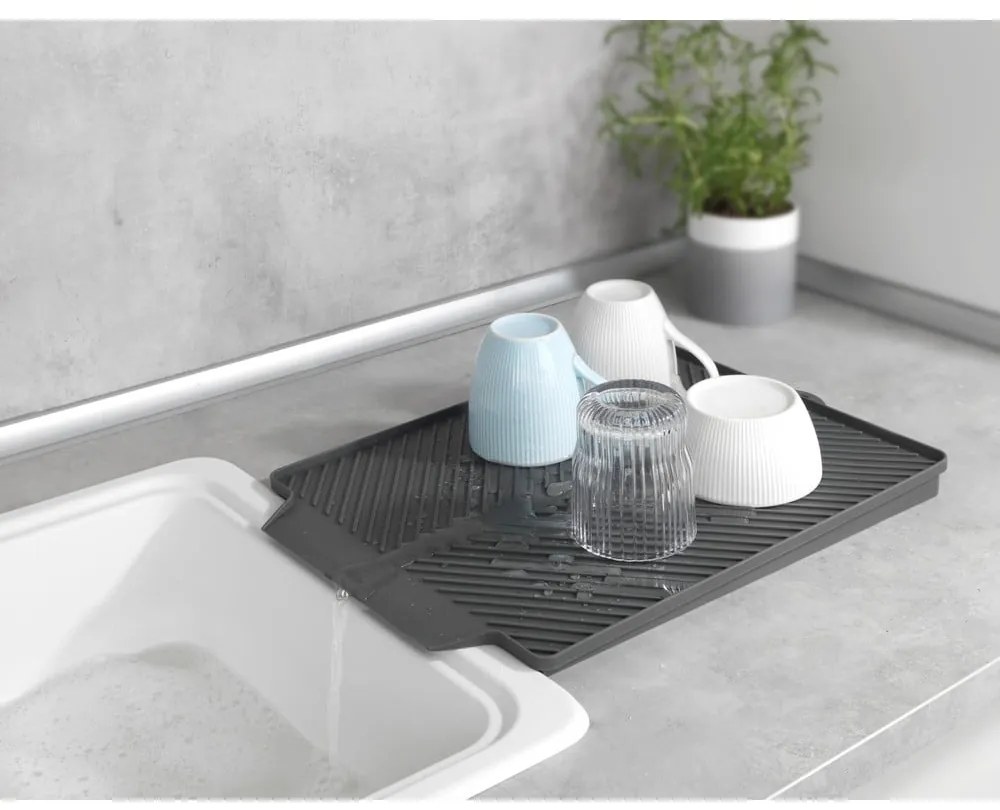 Сива тава за оттичане на водата от съдовете Linea - Wenko