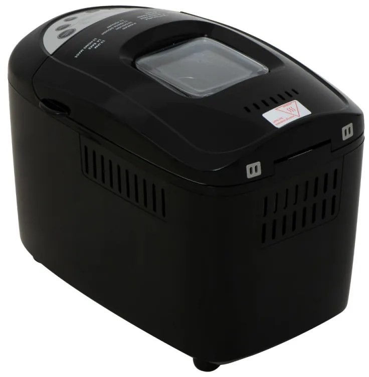 Хлебопекарна Mesko MS 6022, 1/1.5 кг, 850 W, 15 програми, LCD Дисплей, Двойна бъркалка, Подвижна кошница, Черен