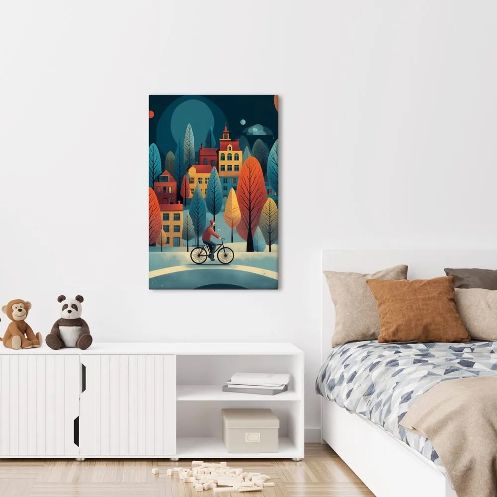 Картина на платно – Вълшебното зимно село