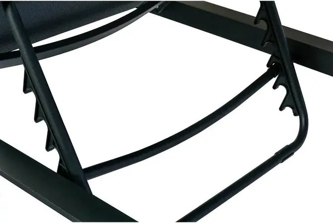 Сгъваем шезлонг Hesperide Allure Athea, Алуминий - Графит/Пипер