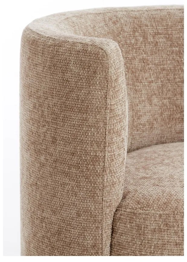 Светлокафяво кресло Kamova – Light & Living
