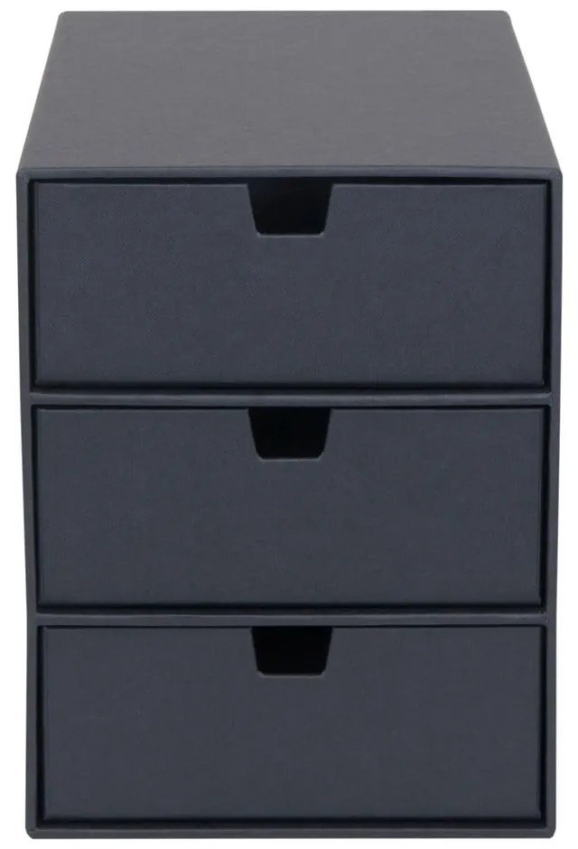 Тъмно сива кутия за чекмеджета с 3 отделения Ingrid - Bigso Box of Sweden