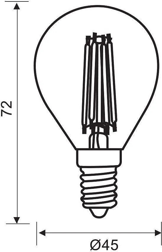 LED крушка VIVALUX, 7W, 960LM, E14, 3000К
