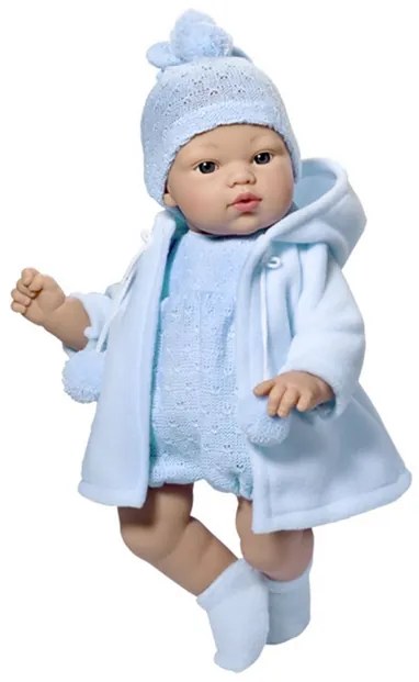 Asi - Кукла-бебе Коке със синьо гащеризонче и пaлто