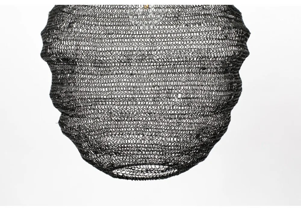 Черно висящо осветително тяло , ø 37 cm Lena - White Label