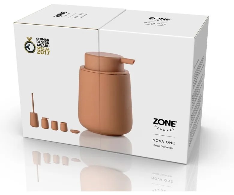 Оранжев керамичен дозатор за сапун 250 ml Nova One - Zone