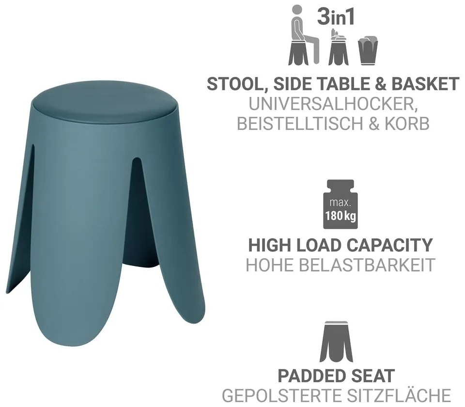 Пластмасов стол за подреждане в петролен цвят Comiso – Wenko