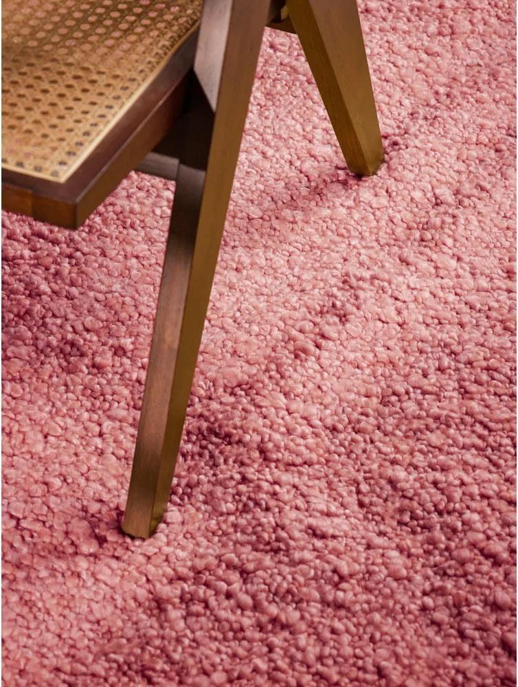 Тъмнорозов ръчно изработен килим от букле 200x290 cm Notting Hill Portobello – Ted Baker