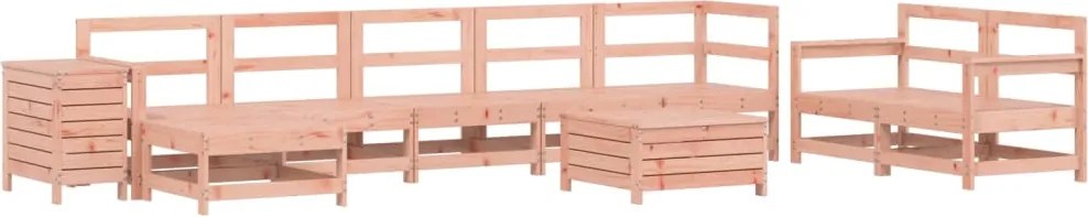 3250686 vidaXL Градински комплект диван от 10 части, дугласка ела масив