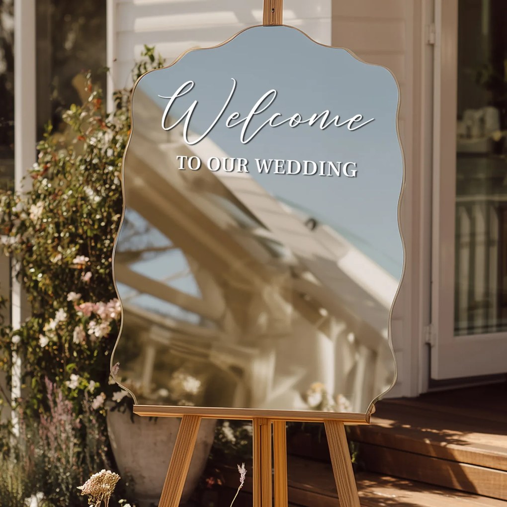 Стикер za огледало S13 – Welcome to our wedding