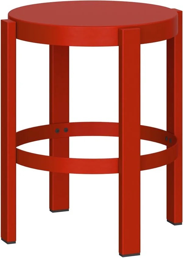 Червен стоманен стол Doon – noo.ma