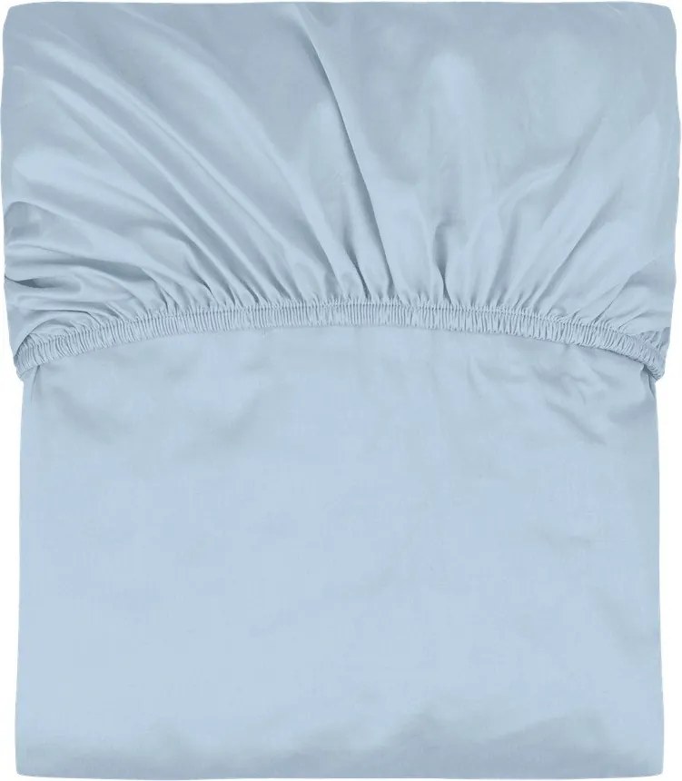 Светлосин еластичен памучен чаршаф 180x200 cm Oba – noo.ma