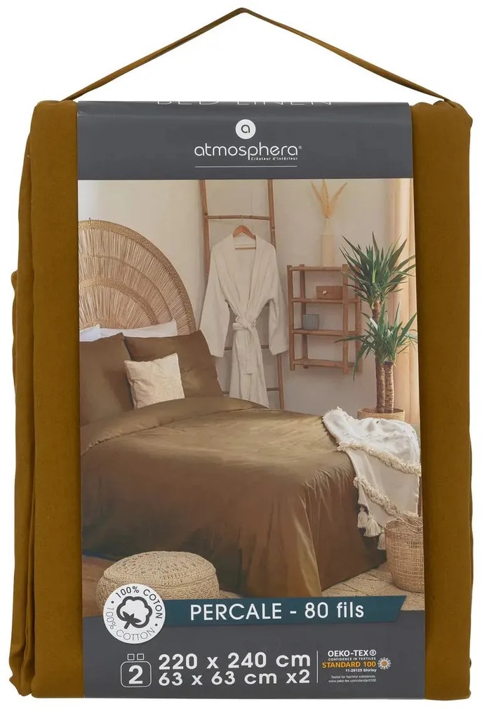 Спално бельо atmosphera Landiha, 240x220 cm, Памук перкал - Сив