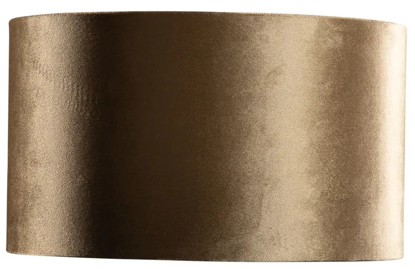 Кадифена абажура бронз със златно вътрешно покритие 35/35/20