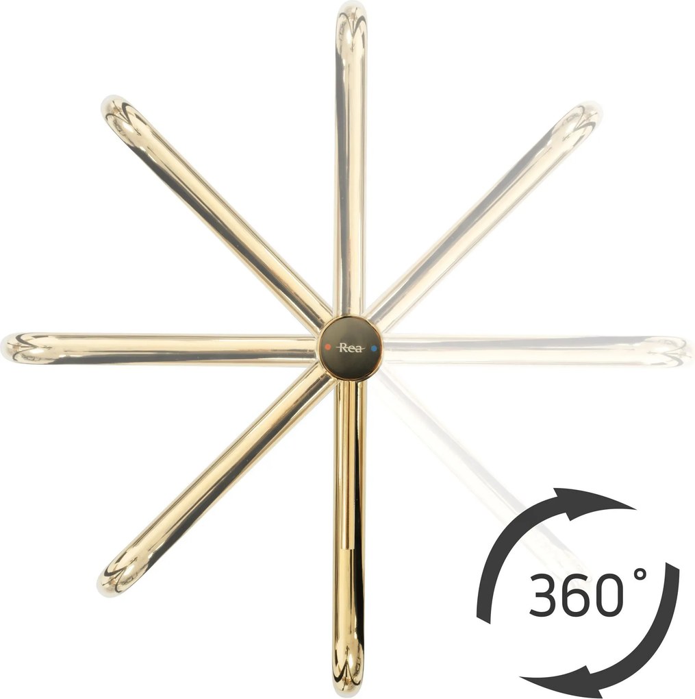 Смесител за баня Rea Lugano Slim Gold High