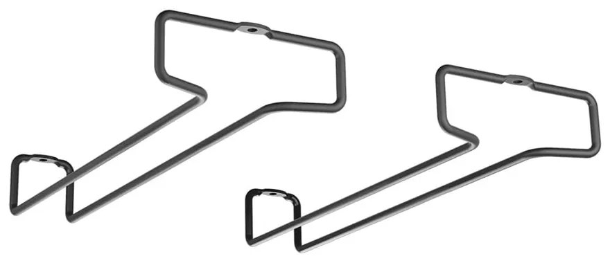 Стенни поставки за чаши за вино от неръждаема стомана в комплект от 2 броя Lava - Metaltex