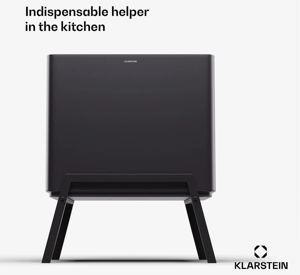 Klarstein Yuma, кош за отпадъци, 40 литра, включително компостър, с крачета, филтър за миризми