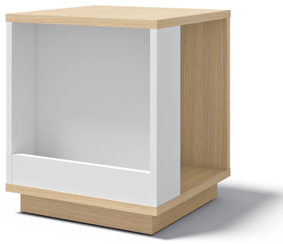 Дъбова странична маса 40x40 cm Ella - TemaHome