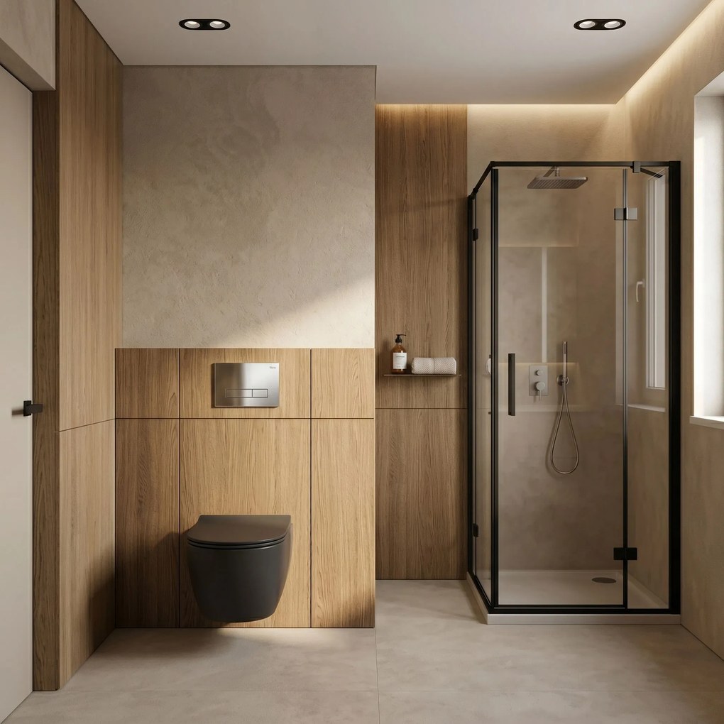 Комплект Структура за Вграждане за WC Slim 024N с Бутон HD Chrome