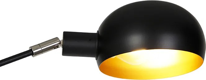 Интелигентна подова лампа черна 5-светлина с WiFi B35 - Sixties