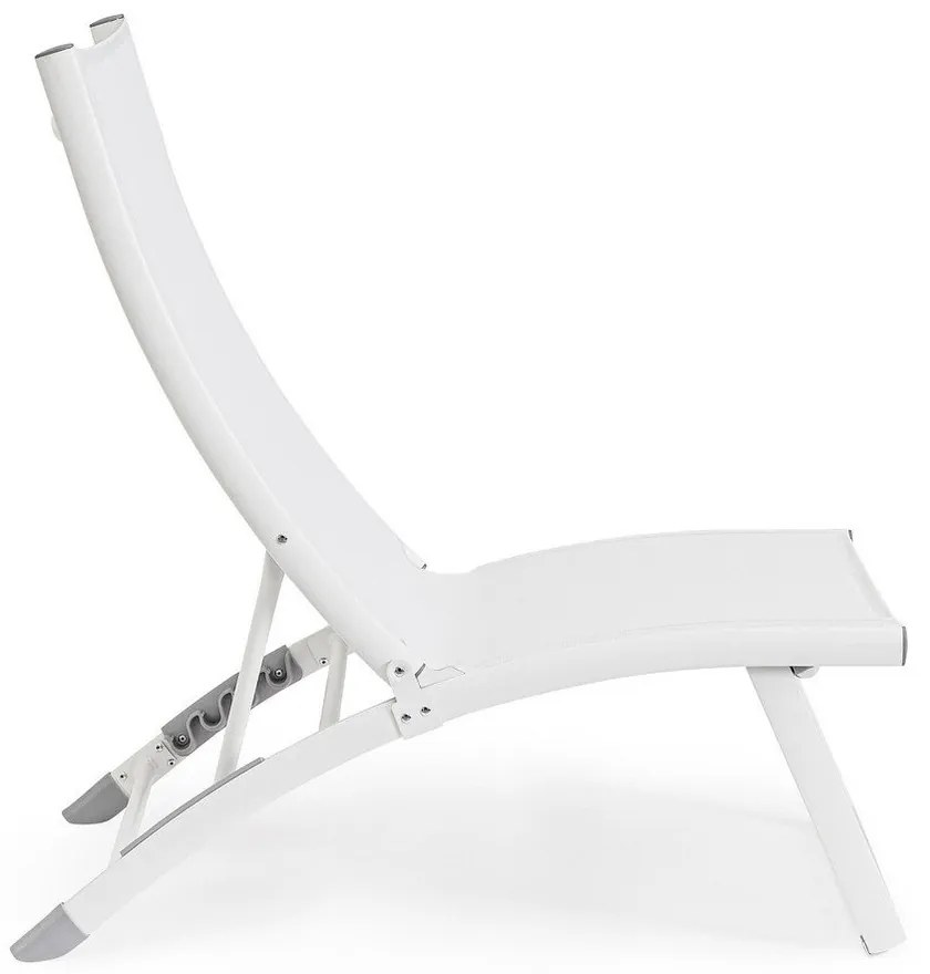Бял градински шезлонг метален Taylor – Bizzotto