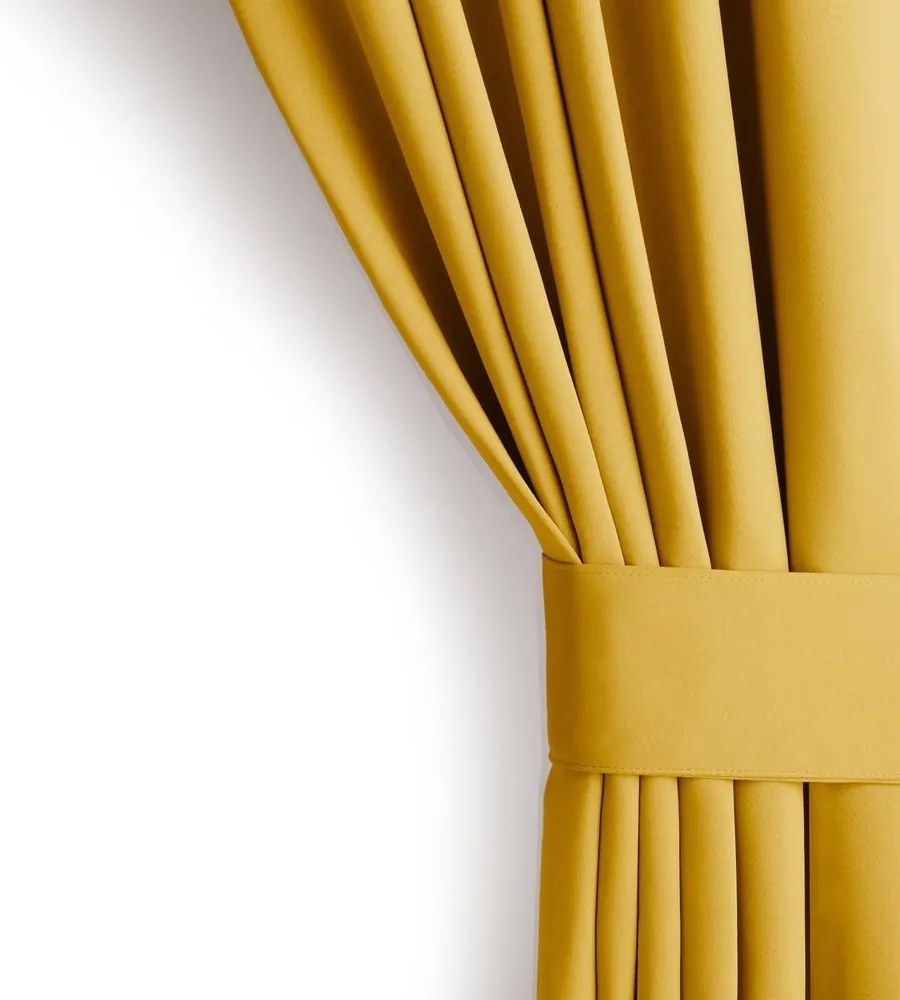Жълто термо/dimout перде 140x175 cm Kierra – Restilo