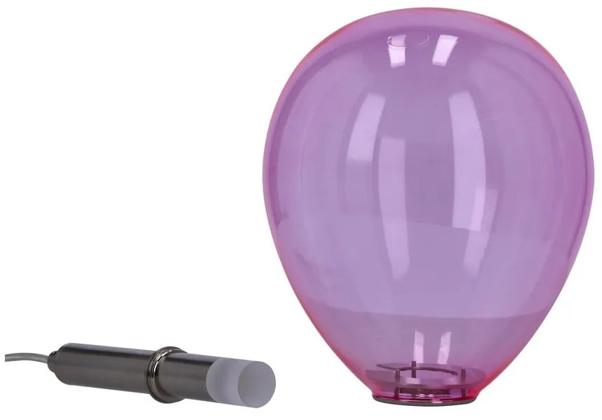 Лилаво LED висящо осветително тяло със стъклен абажур Lukka – Candellux Lighting