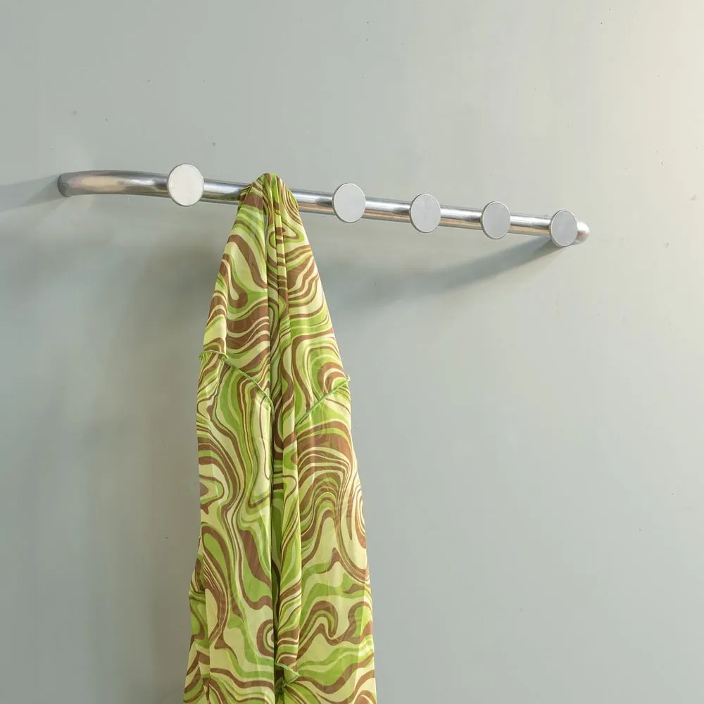 Метална стенна закачалка сребърна Retro – Spinder Design