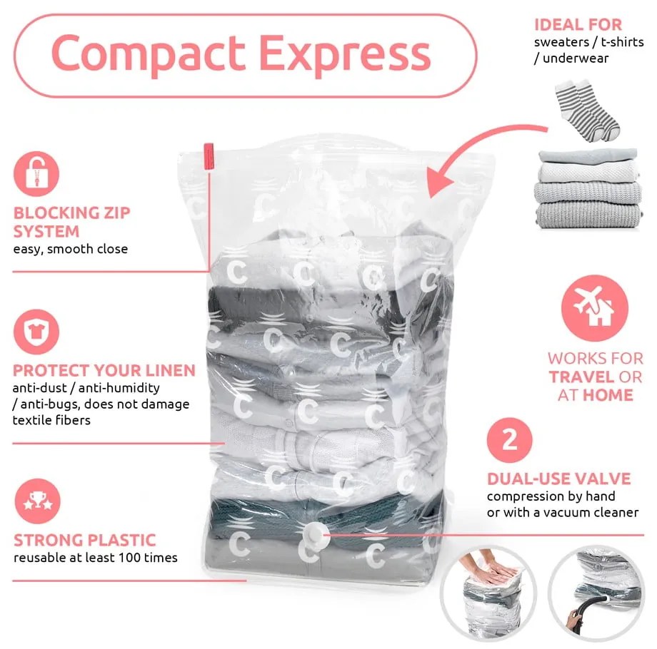 Вакуумни торбички в комплект от 2 броя Express L – Compactor