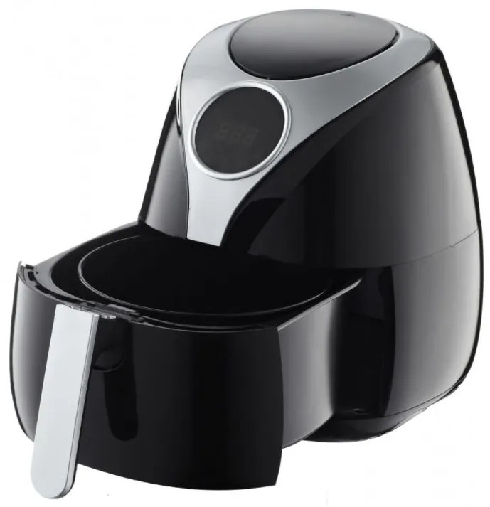 Фритюрник с горещ въздух ZEPHYR ZP 1980 AH , 1600W, 3.2 литра, Дигитален, Таймер, Черен