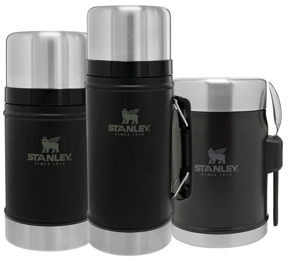Черен термос за храна от неръждаема стомана 400 ml Legendary Classic Black – Stanley