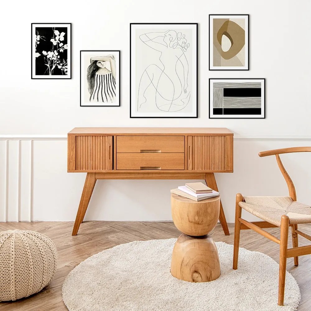 Картина 30x40 cm Silhouet Leaves - Malerifabrikken