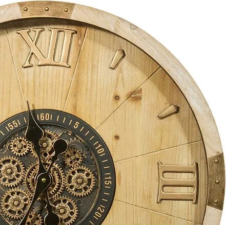 Стенен часовник atmosphera Micka, MDF и стъкло, Ø63.5 cm