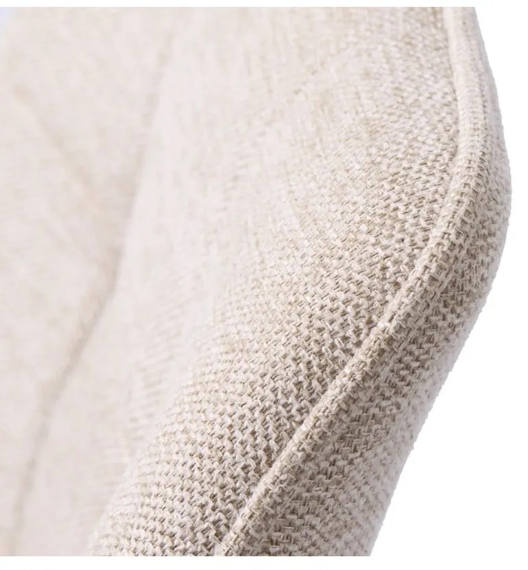 Бежов тапициран трапезен стол с подлакътници Nolan – Unique Furniture