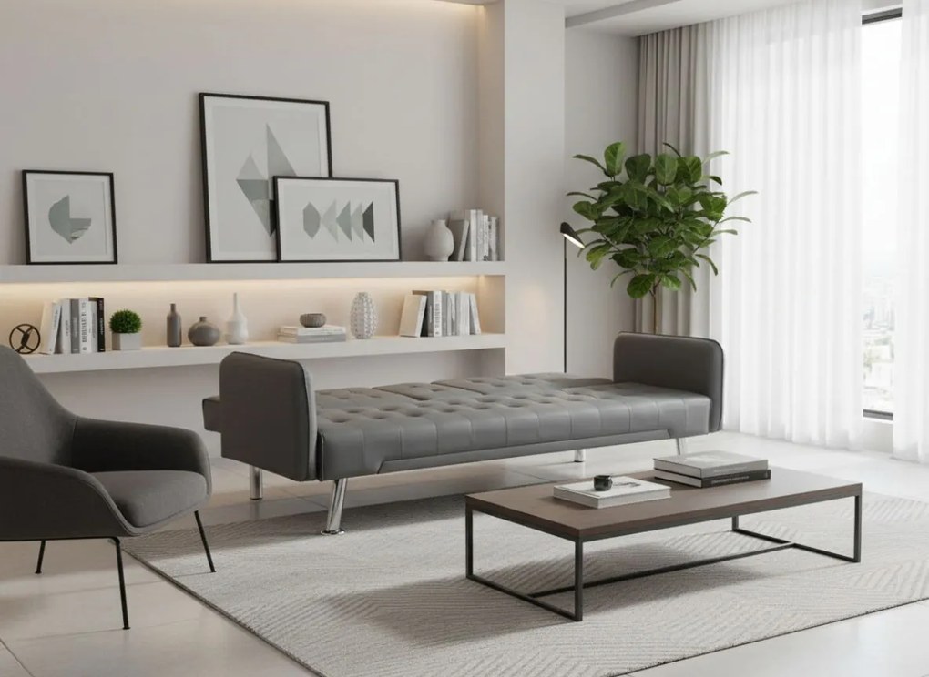 Разтегателен диван Condor-Сив