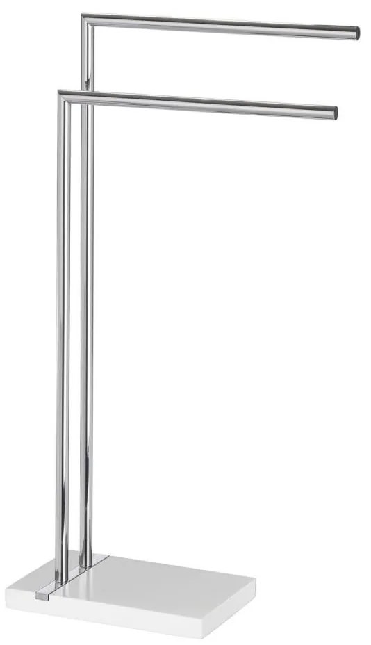 WENKO 20487100 - Поставка за кърпи NOBLE 45,5x82 cm лъскав хром/бял