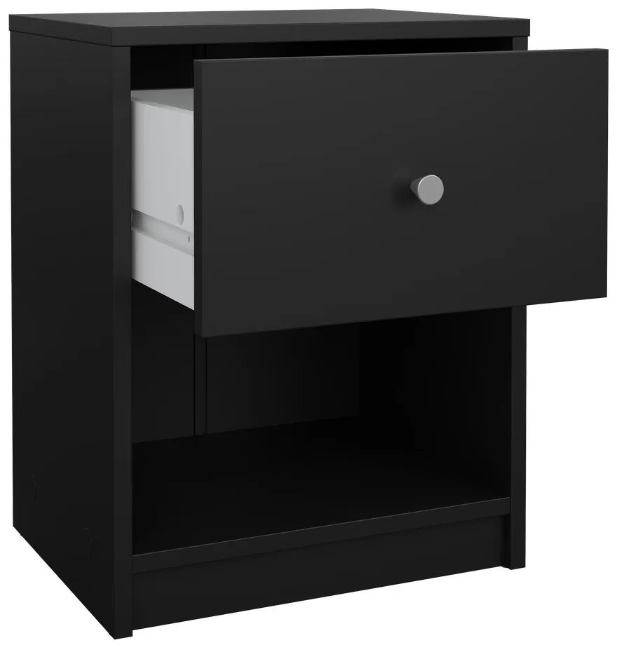 Черно нощно шкафче May – Tvilum